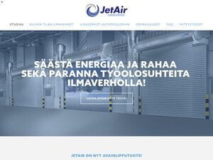 JetAir verkkosivu