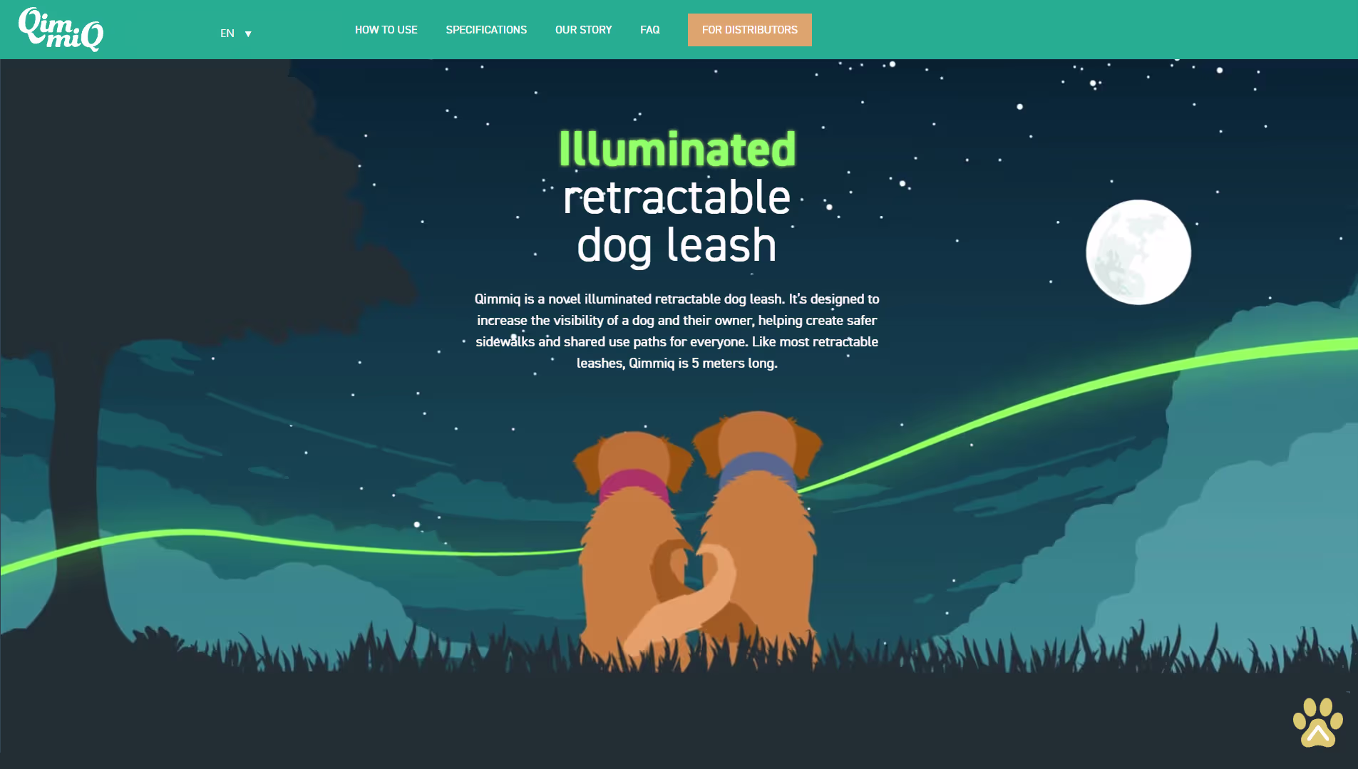 Kuvassa kaksi koiraa vierekkäin katsomassa kuuta